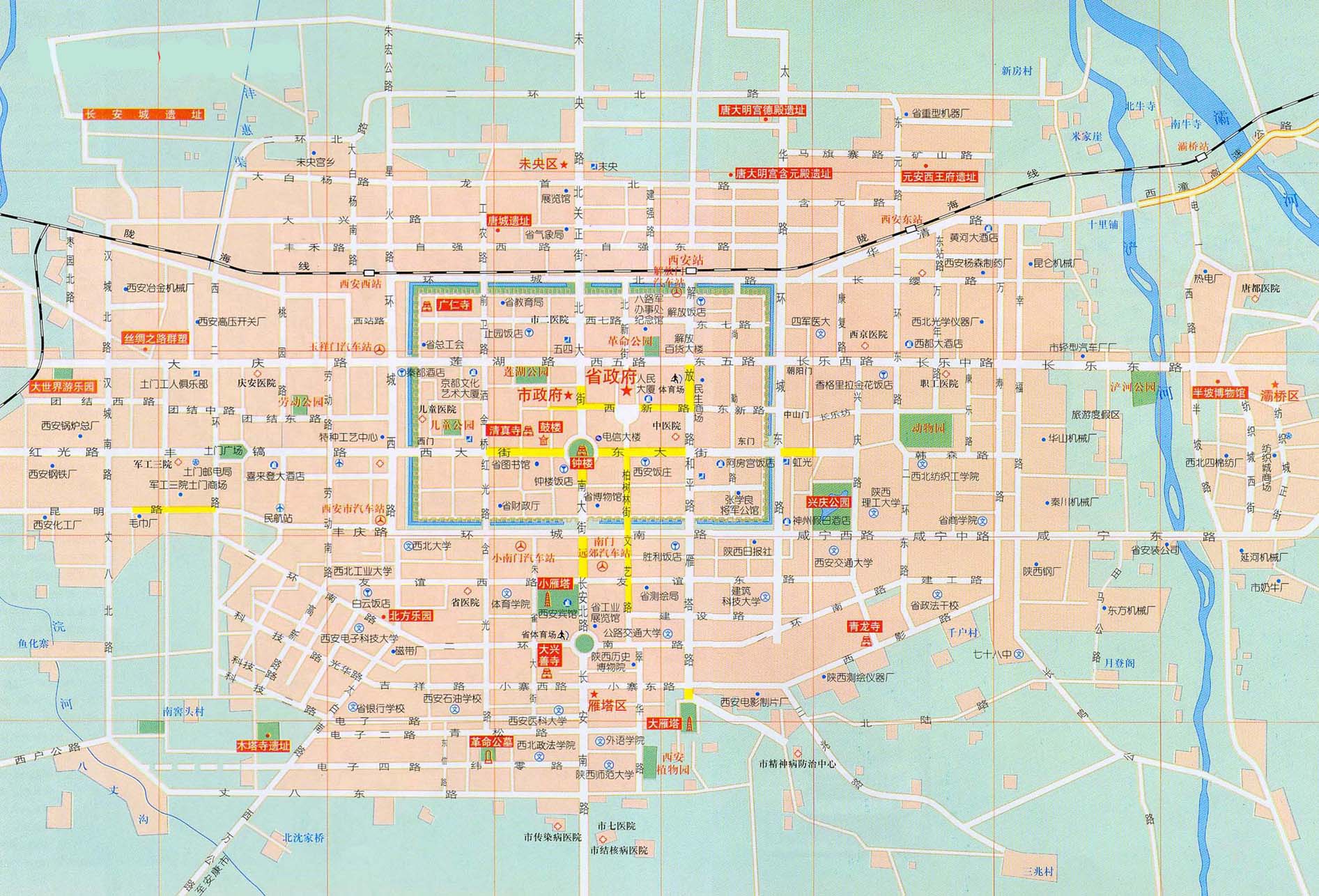 西安市区最新地图，古都新面貌探索