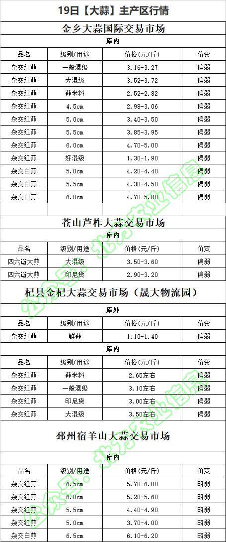 丕州大蒜最新价格表与影响因素解析