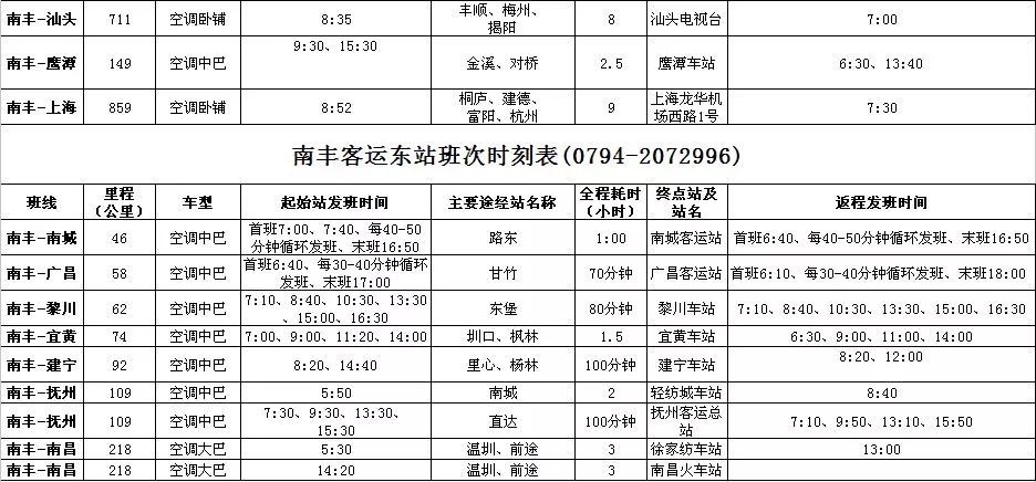 定南汽车站最新时刻表详解，班次、时间一览无余